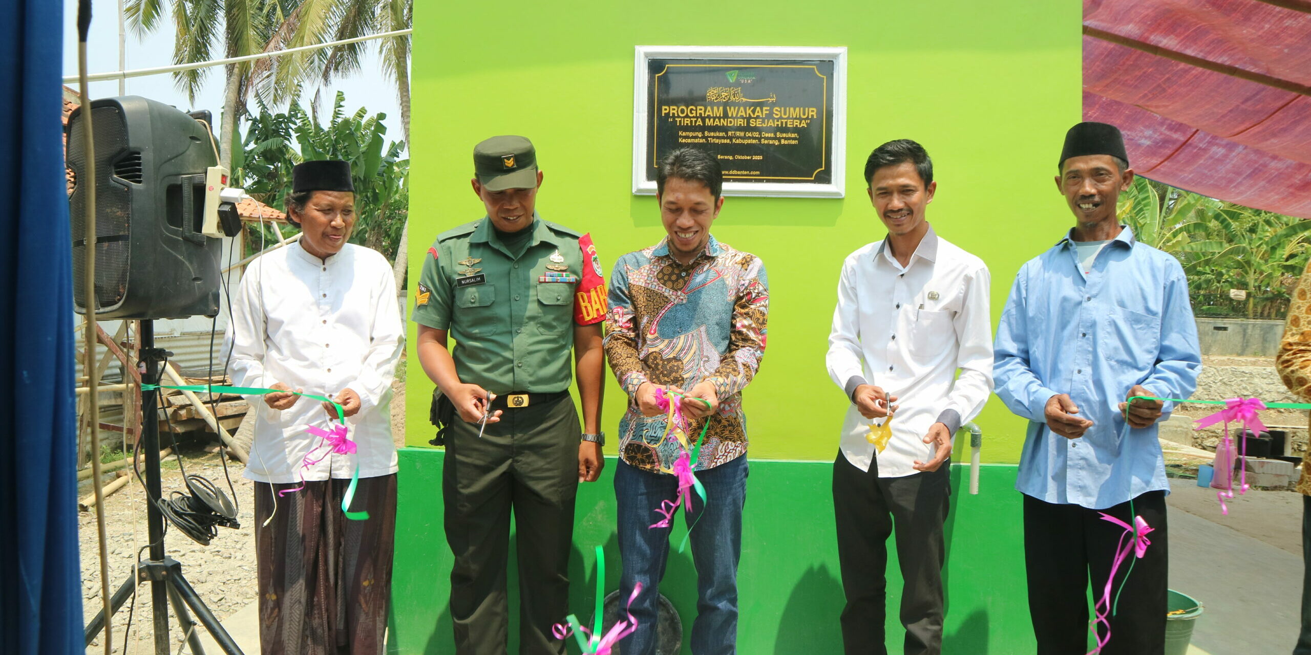 The inauguration of new drilled well building